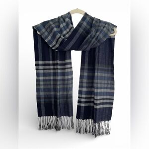 Plaid Cashmere Scarf Scotland Scottish cashmere fringe preppy winter warm soft